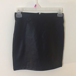 Faux Leather Mini Skirt